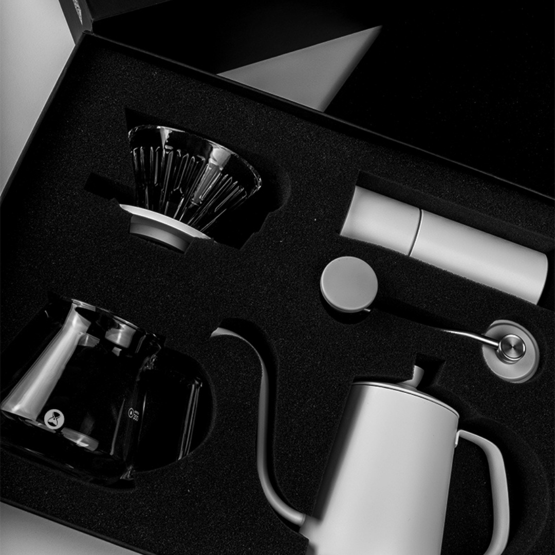 Timemore Chestnut C3 Standard Hand-brewed Coffee Gift Box - Black/White