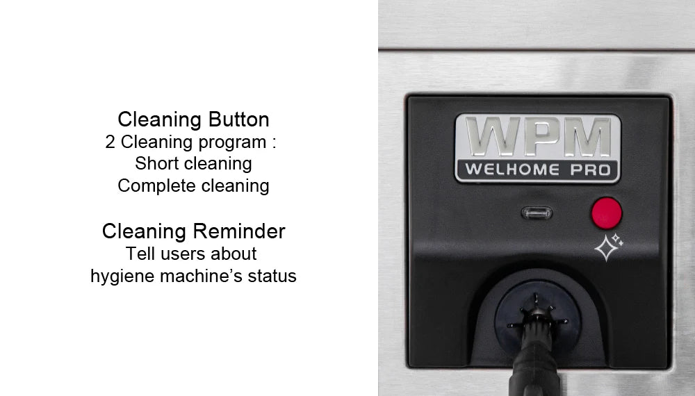 WPM MS-130 スチームミルク泡立て器（クリーニングボタン付き