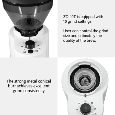 WPM ZD-10T espresso cone coffee grinder (timer)