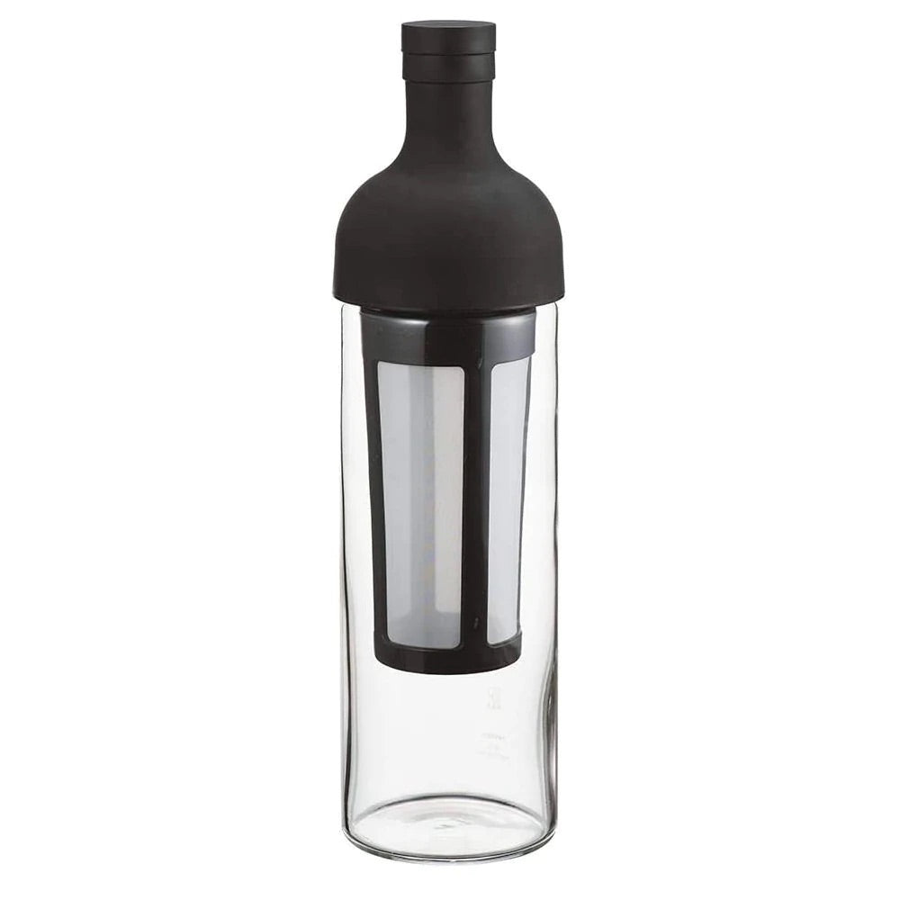 HARIO - Wine Bottle Glass Cold Brew Coffee Maker 650ml Capacity Filter-in Coffee Bottle FIC-70｜Cold Brew (Black)
